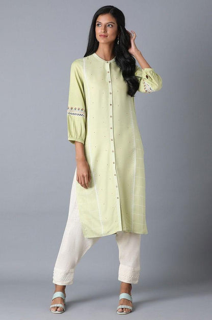 Off-White Straight kurta - wforwoman