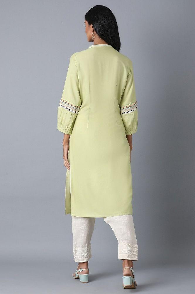 Off-White Straight kurta - wforwoman