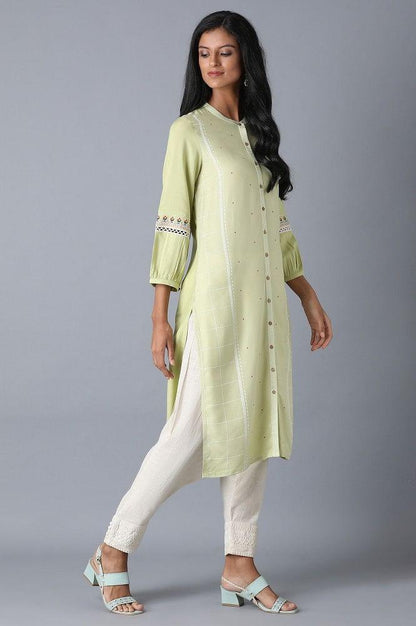 Off-White Straight kurta - wforwoman