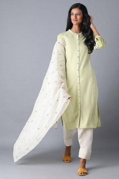 Off-White Straight kurta - wforwoman