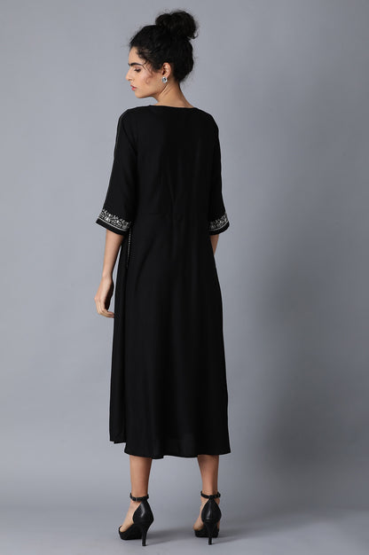 Black Round Neck kurta