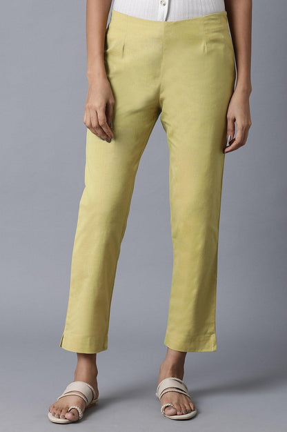 Dark Yellow Classic Slim Pants - wforwoman