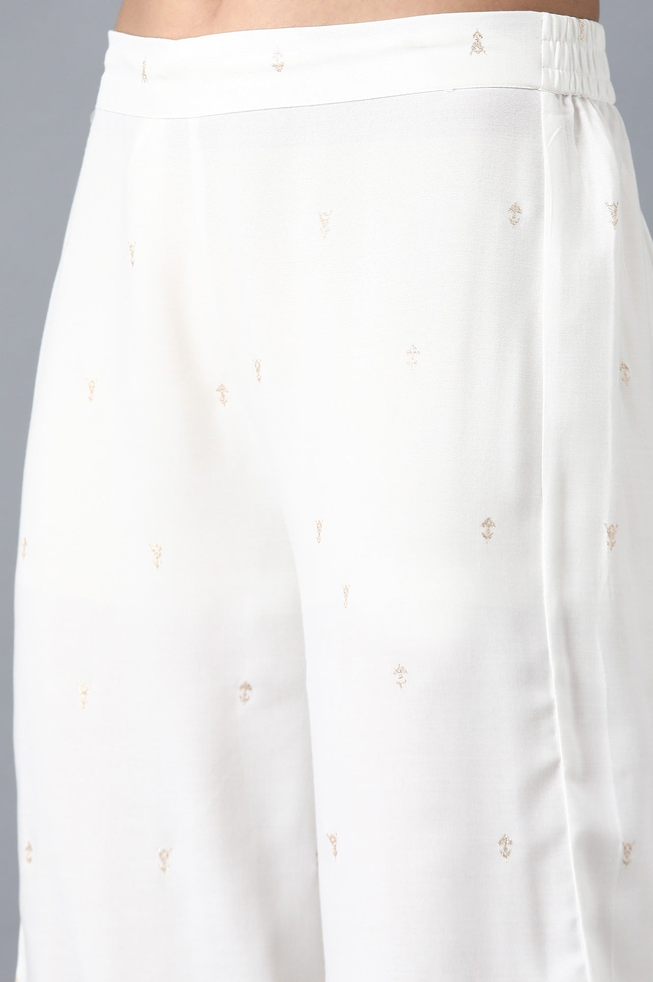 Orange Printed Pants