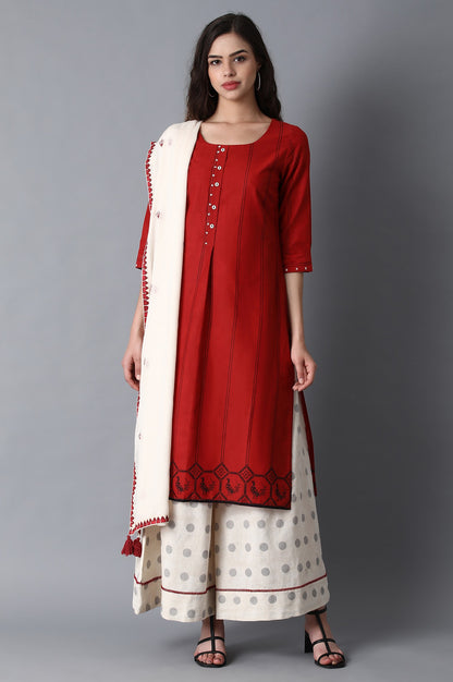 Ecru Flared Culottes