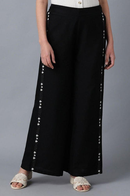 Black Parallel Pants - wforwoman