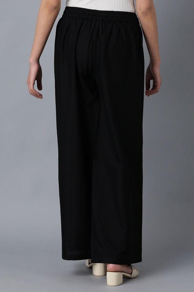 Black Parallel Pants - wforwoman