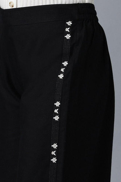 Black Parallel Pants - wforwoman