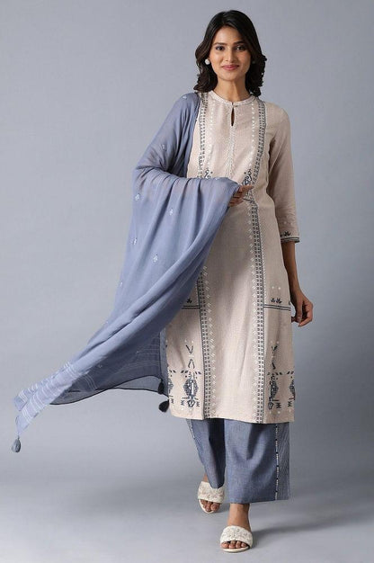 Blue Solid Trousers - wforwoman