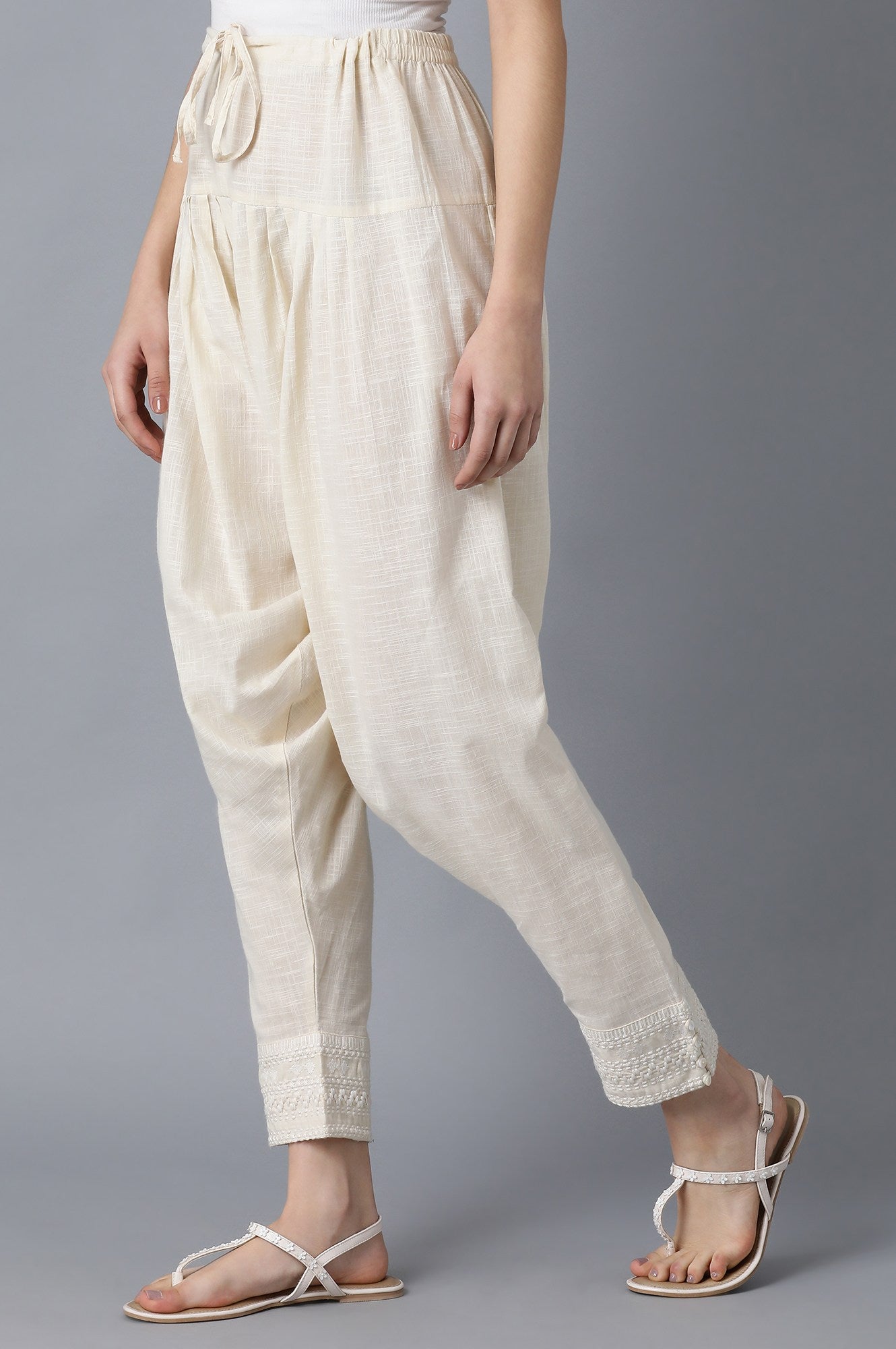 White Salwar Pants