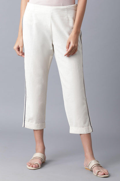 Ecru Carrot Pants - wforwoman