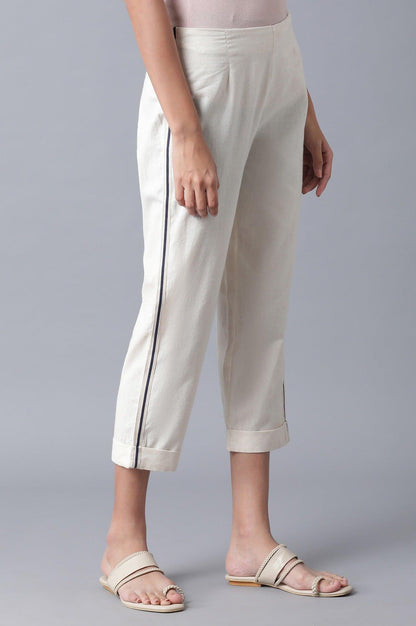 Ecru Carrot Pants - wforwoman