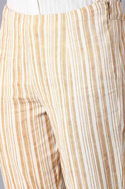 Nugget Gold Stripes Slim Pants - wforwoman