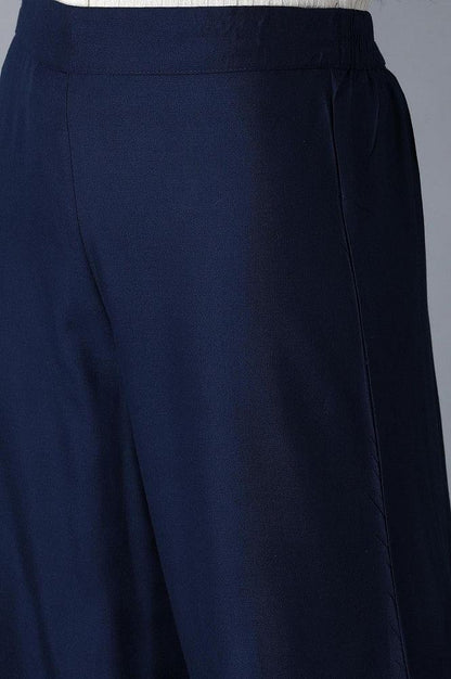 Navy Blue Parallel Pants - wforwoman