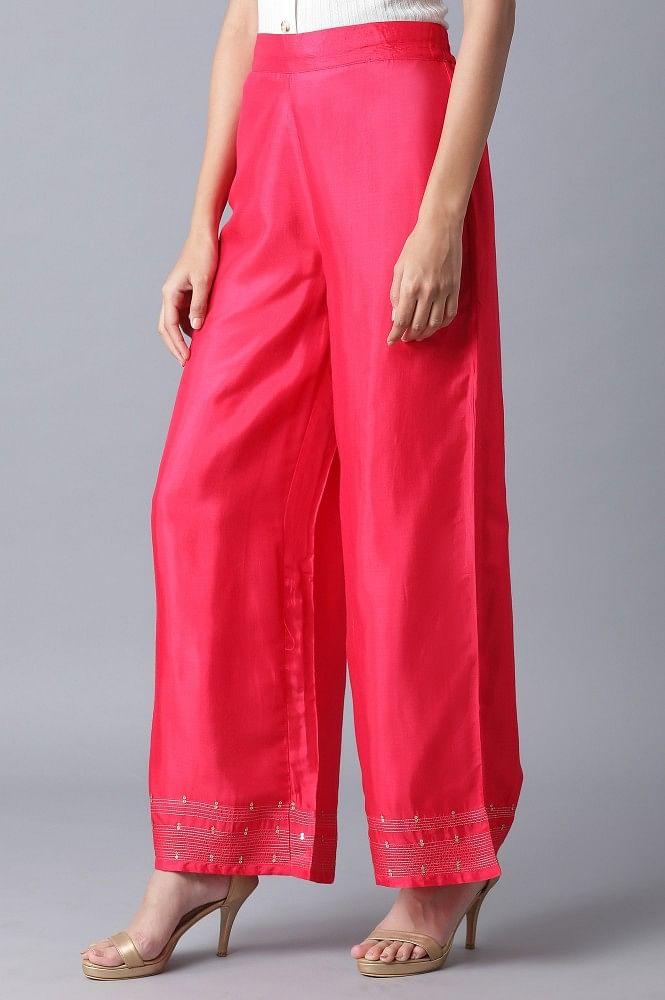 Fuchsia Pink Parallel Pants - wforwoman