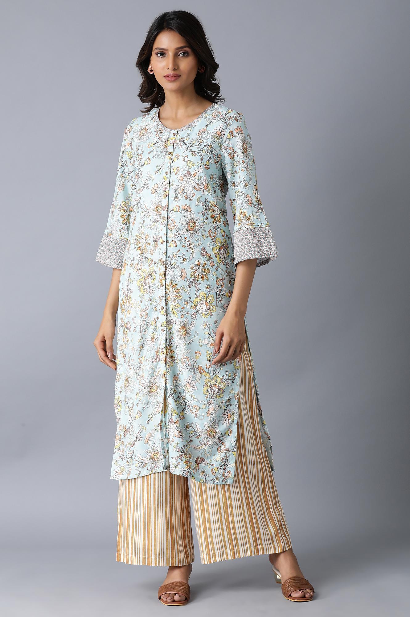 Brown and Ecru Stripes Parallel Pants - wforwoman