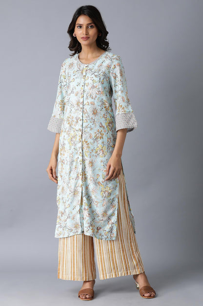 Brown and Ecru Stripes Parallel Pants - wforwoman