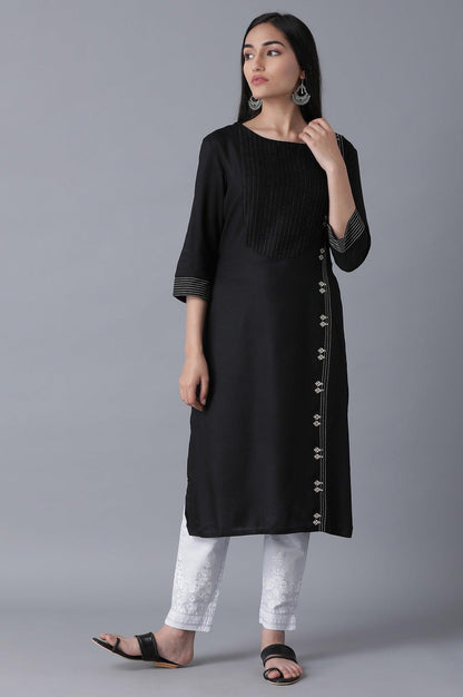 Powder Blue Printed Slim Pants - wforwoman