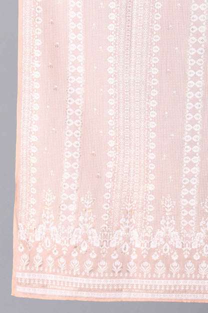 Light Orange Printed Drape