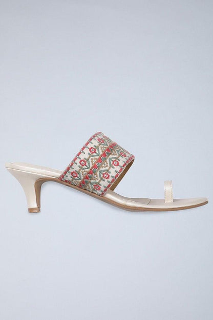 W Ecru Almond Toe Kitten Heel-WDale - wforwoman