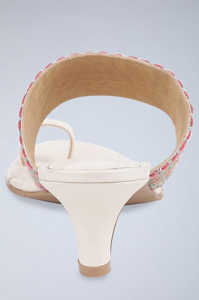 W Ecru Almond Toe Kitten Heel-WDale - wforwoman