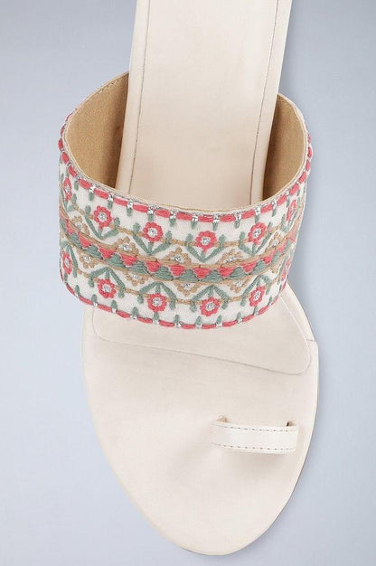 W Ecru Almond Toe Kitten Heel-WDale - wforwoman