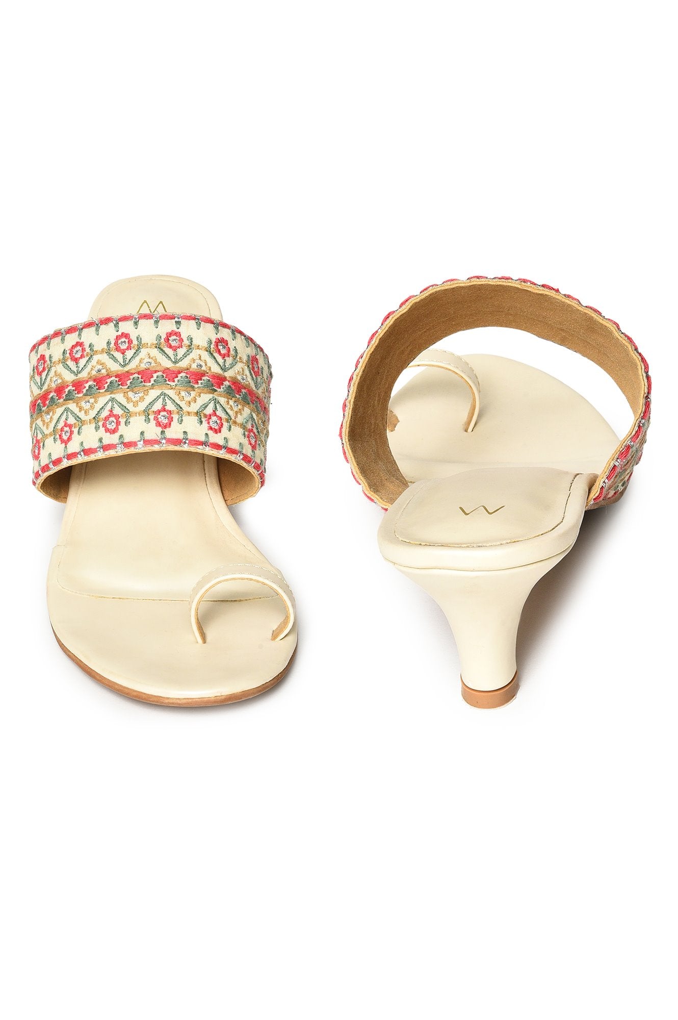 Almond Toe Solid Kitten Heel-WDale