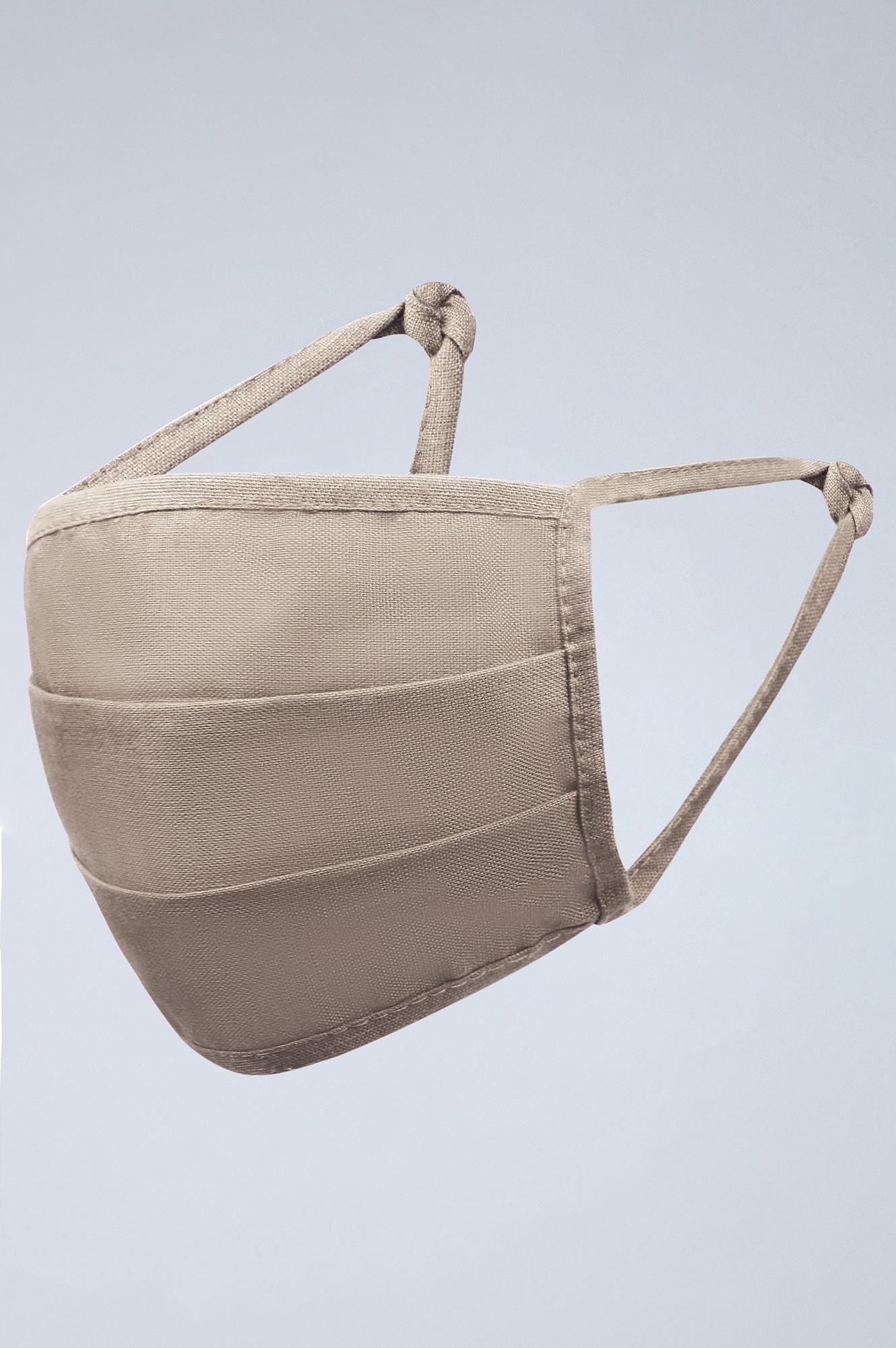 Beige Reusable Cotton Face Mask - Pack of 3