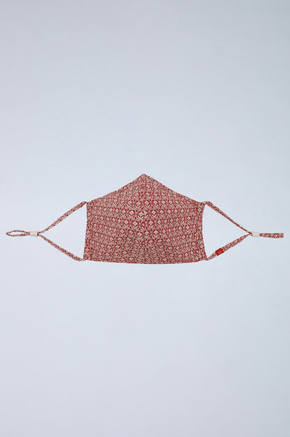 Printed Reusable Face Mask with nose clip - Pack of 3