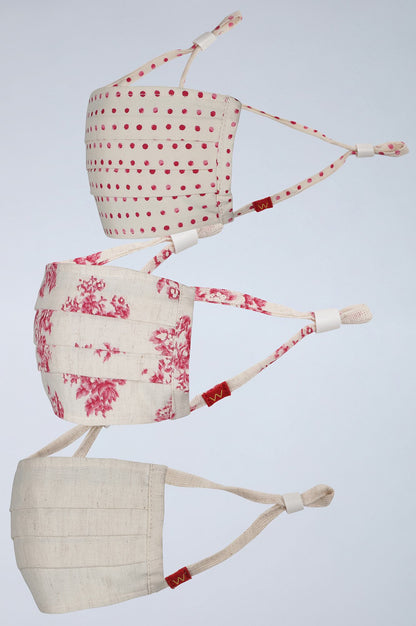 Printed Reusable Face Mask - Pack of 3