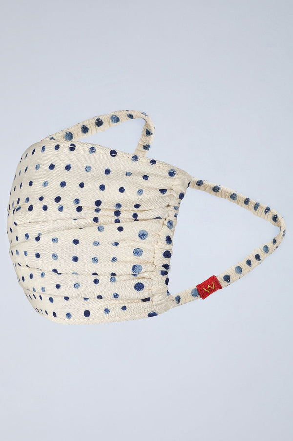 Multicolour Gathered Reusable Viscose Mask - Single Piece