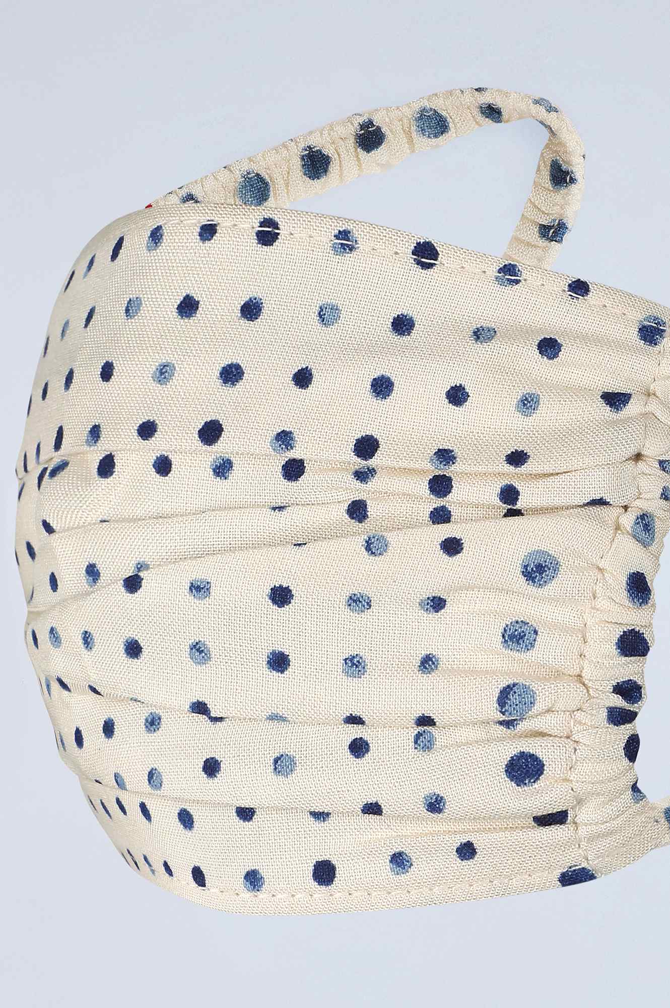 Multicolour Gathered Reusable Viscose Mask - Single Piece