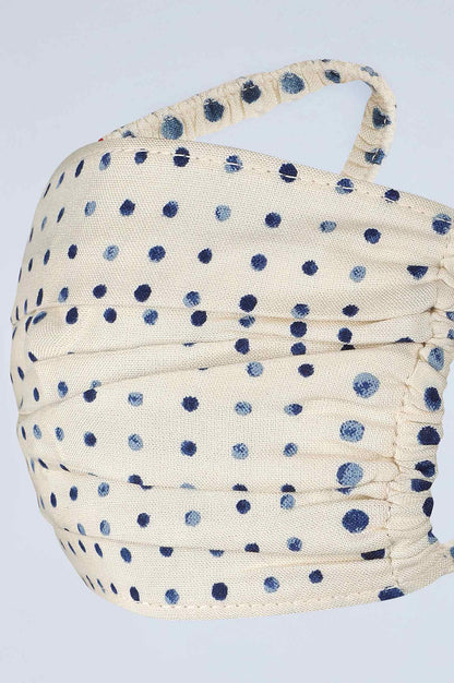 Multicolour Gathered Reusable Viscose Mask - Single Piece