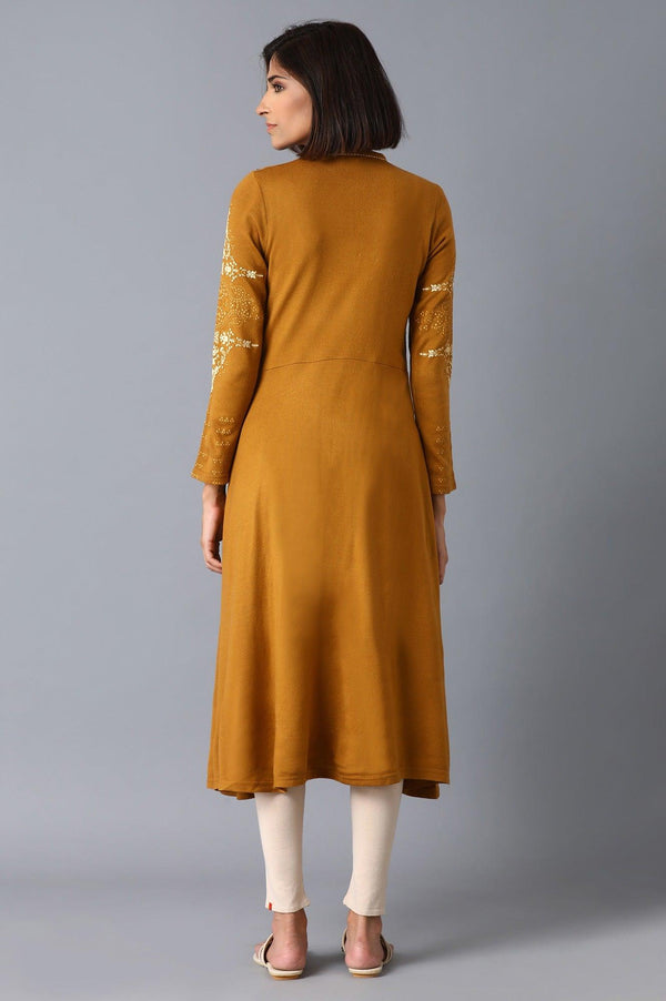 Orange Acrylic kurta