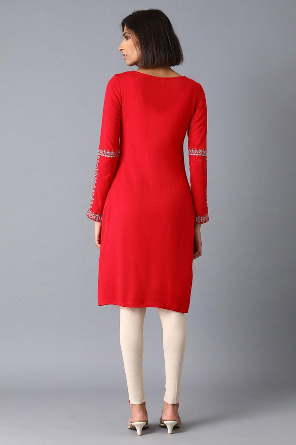 Pink Solid Acrylic kurta