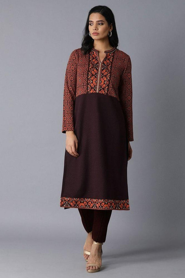 Orange Straight kurta