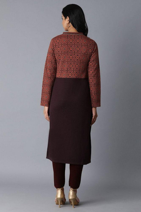 Orange Straight kurta