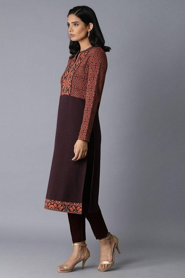 Orange Straight kurta