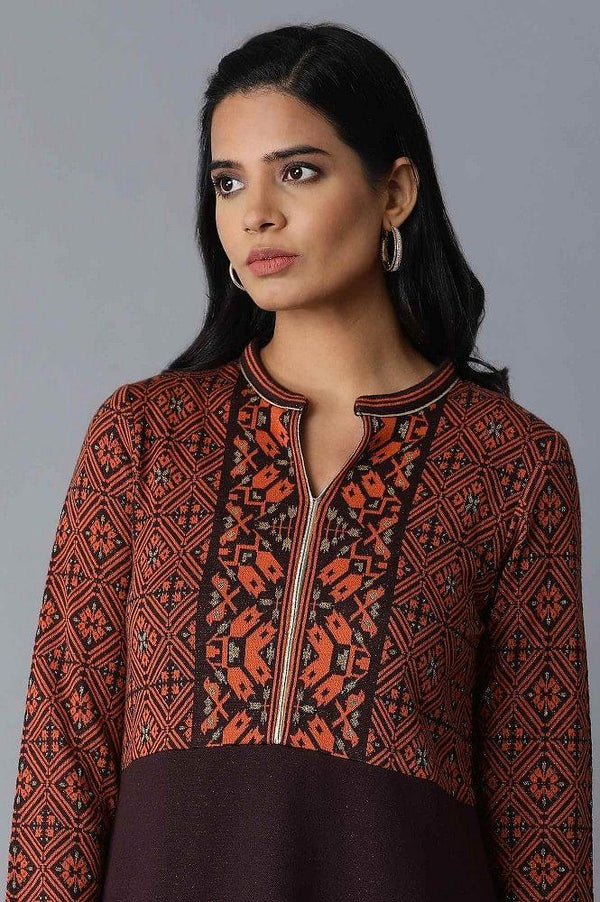 Orange Straight kurta