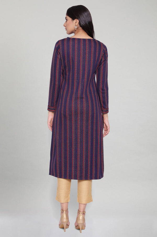 Blue Coral PC Jacquard kurta