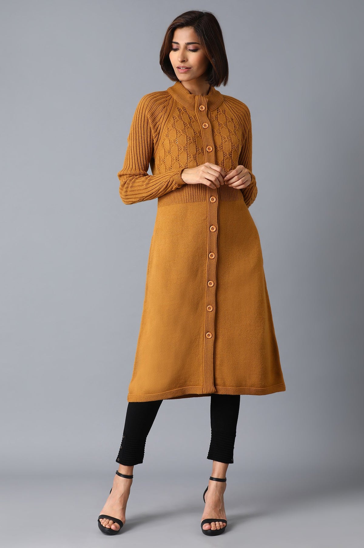 Yellow Reglan Sleeves Jacket - S