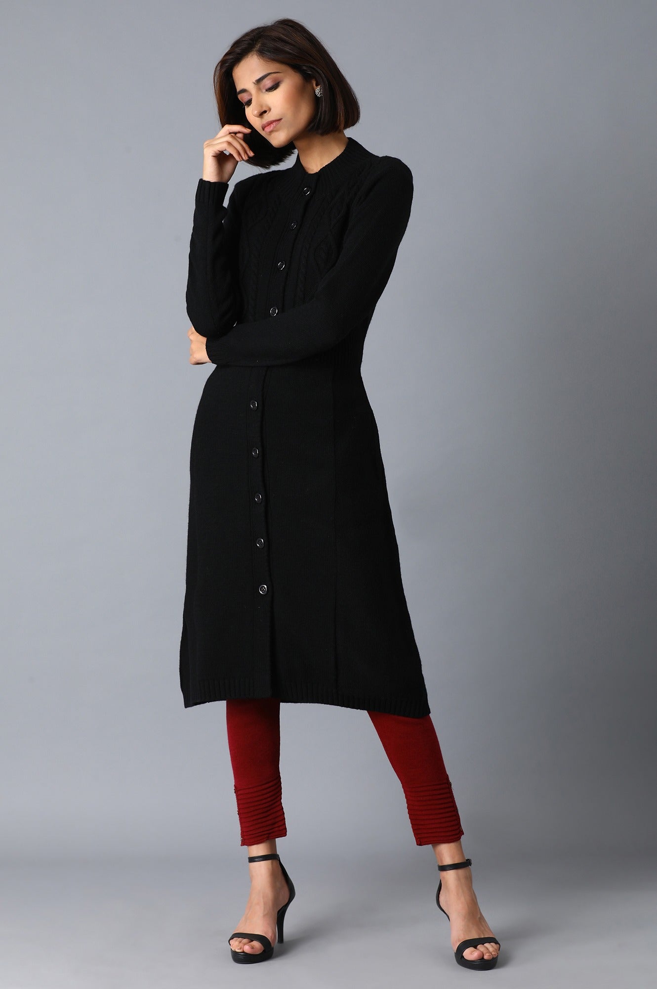 Garnet Red Basic Leggings