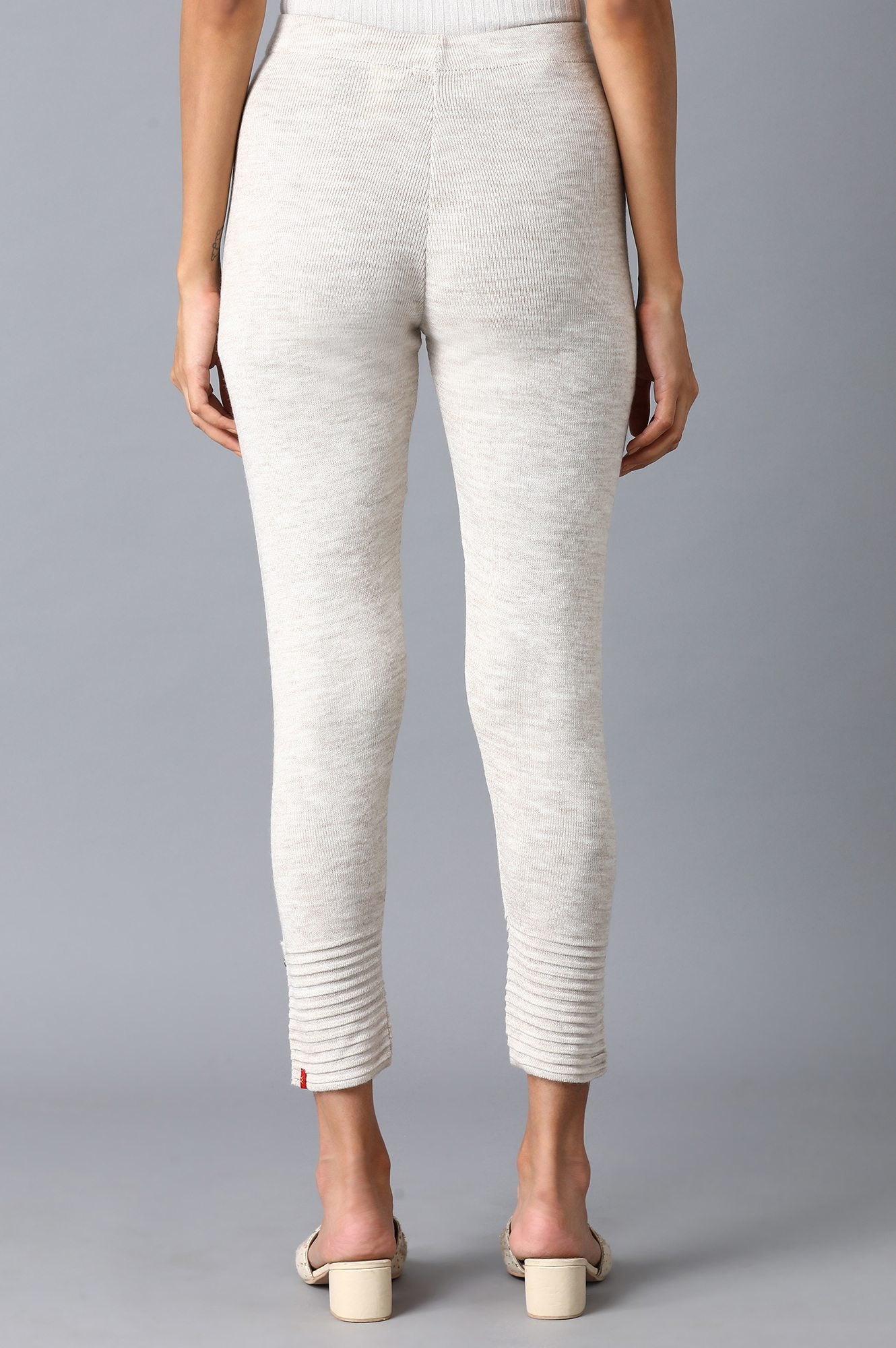 Beige Basic Leggings