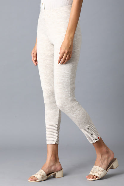 Beige Basic Leggings
