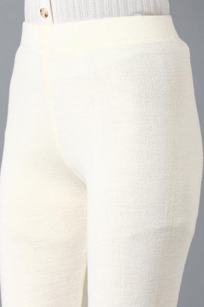 Ecru Basic Leggings