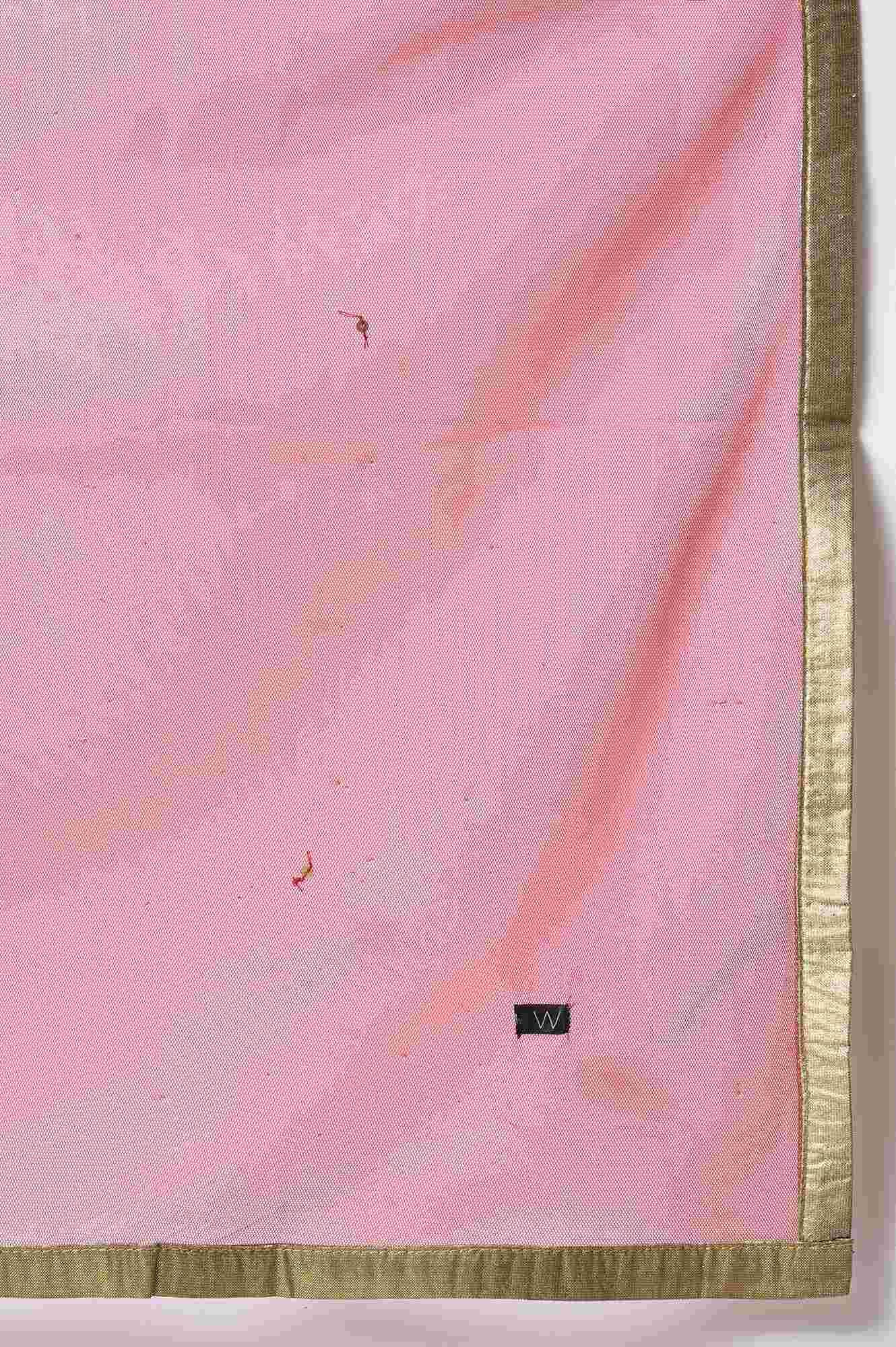 Purple Velvet Anarkali-Tights-Dupatta Set - wforwoman