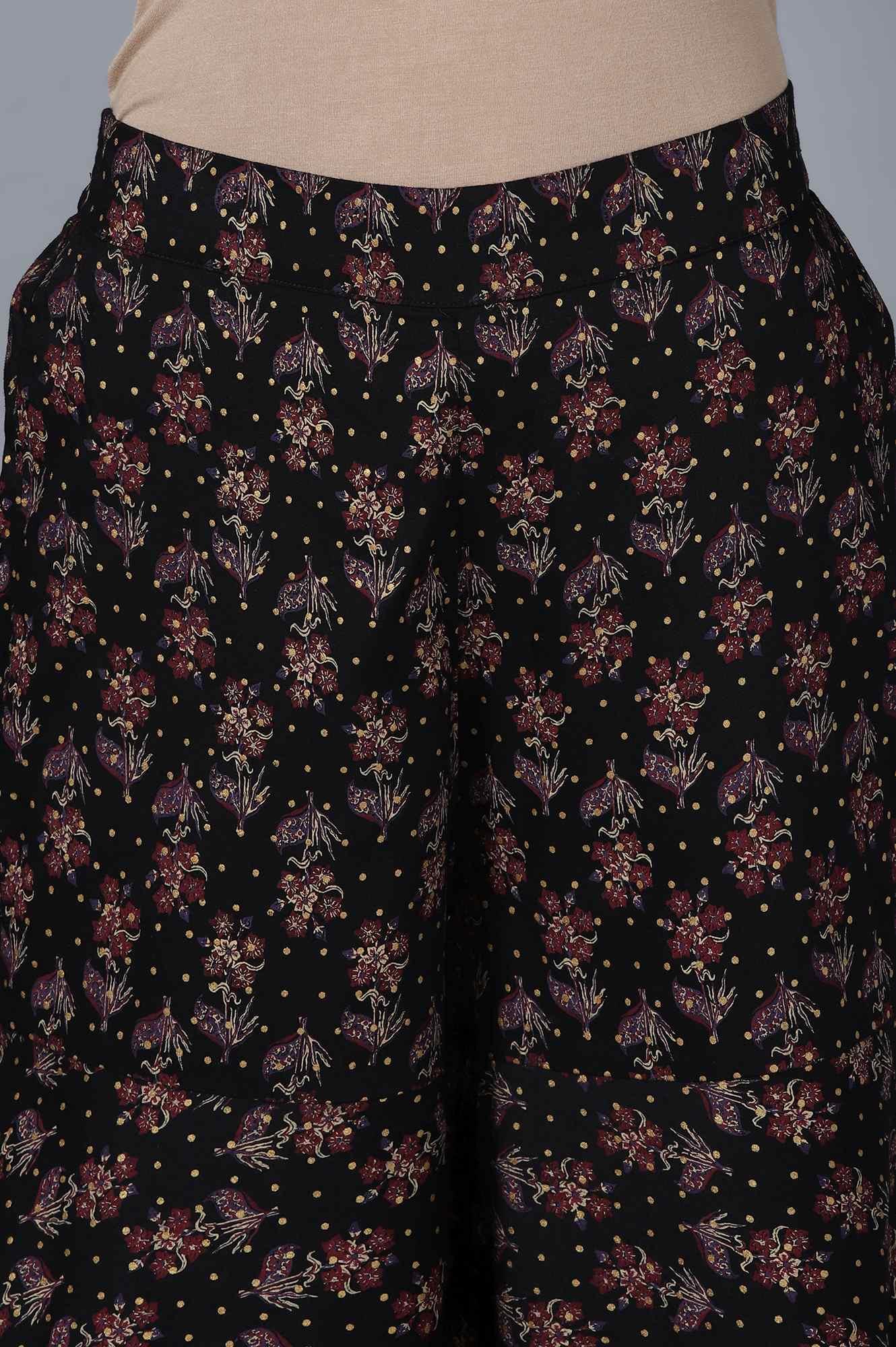 Dark Red Velvet kurta Sharara Dupatta Set - wforwoman