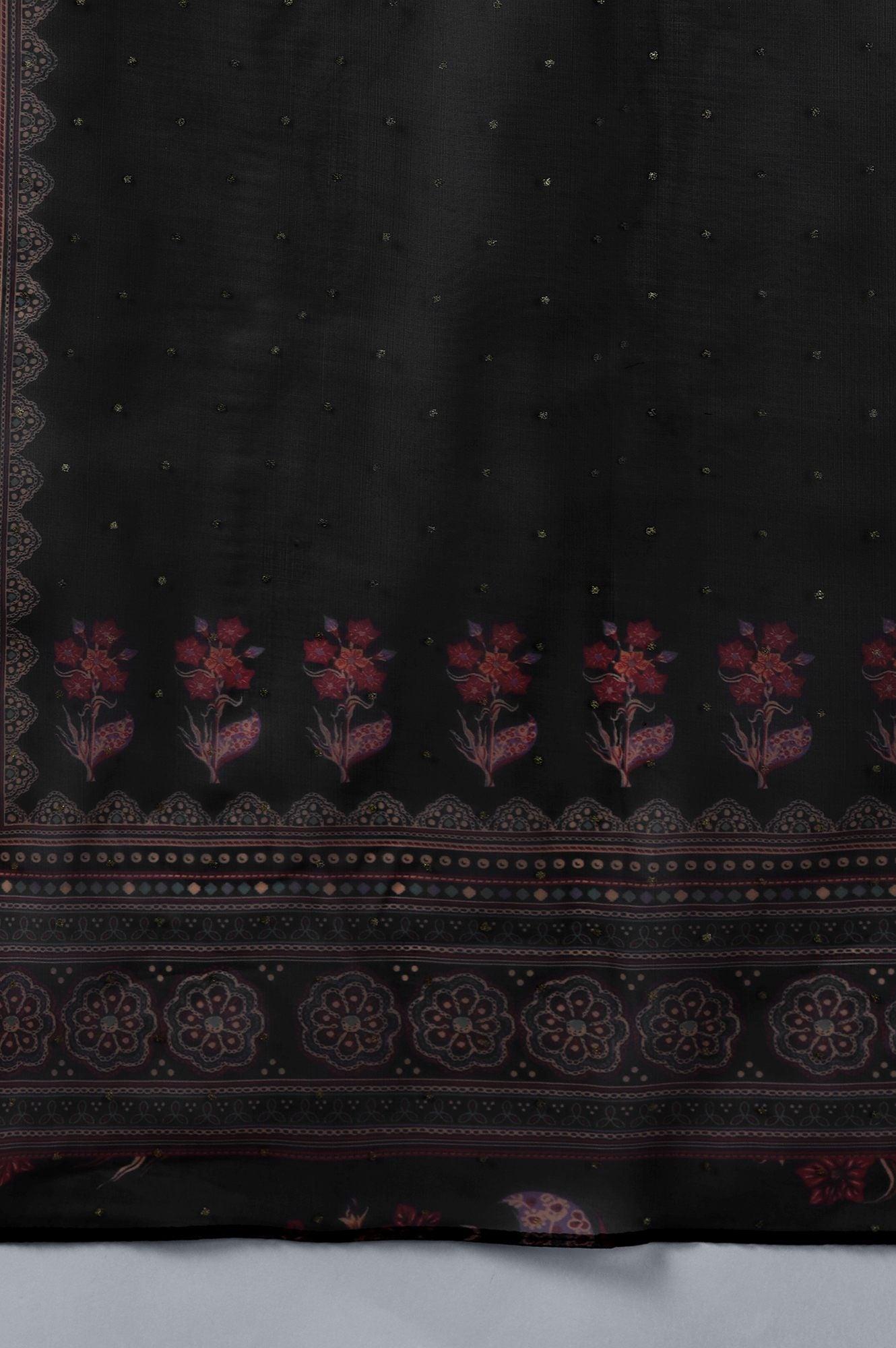 Dark Red Velvet kurta Sharara Dupatta Set - wforwoman