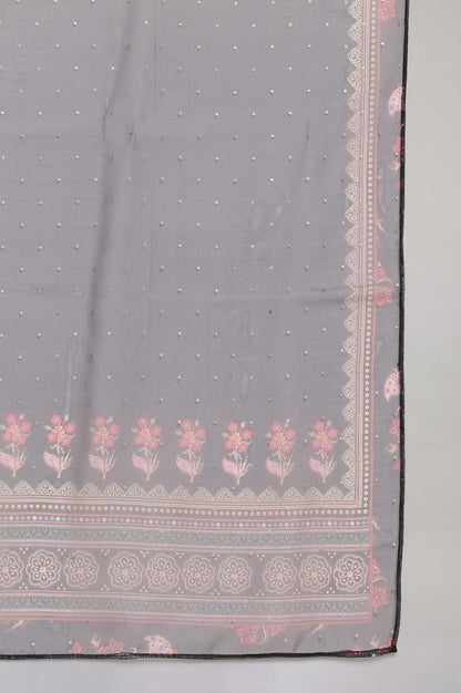 Black Short kurta Parallel Pants Dupatta Set - wforwoman