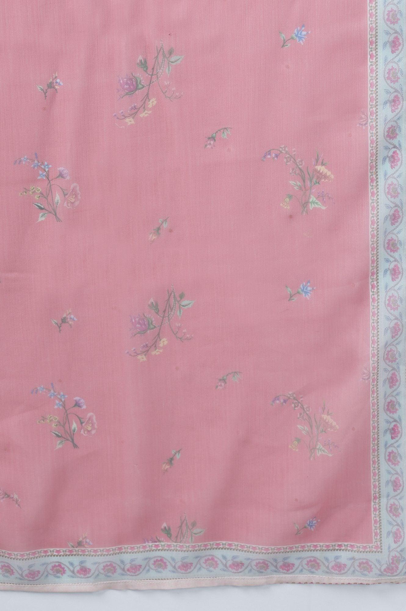 Light Grey kurta Slim Pants Dupatta Set - wforwoman