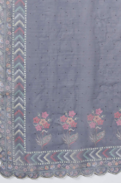 Dark Blue Anarkali kurta Tights Dupatta Set - wforwoman